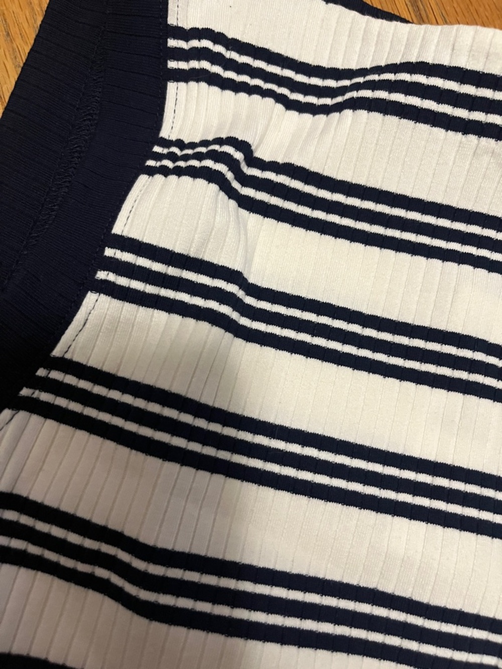J crew Striped Knit Tank Top - Navy & White xs new - Picture 8 of 8